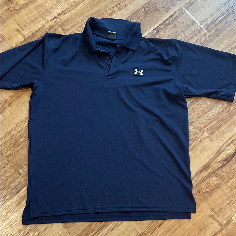 Under Armour Men's Dark Blue Polo